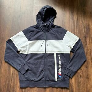 Puma BMW Motorsport Hoodie Navy Sweatshirt Jacket Men’s L
